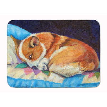 Carolines Treasures Corgi Machine Washable Memory Foam Mat 7291RUG